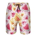thumbnail image 3 of Balery Watermelon Traje de Baño Estilo Hawaiano para Hombre, Shorts de Secado Rápido con Bolsillos-Small, 3 of 6