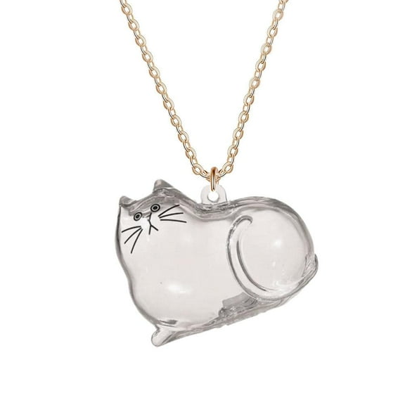 Cat Hair Memorial Pendant, Cat Hair Memorial Capsule Keychain, Pet Hair Storage Bottle, Adorable Cat Hair Keepsake Bottles, Creative Gifts for Cat Lovers