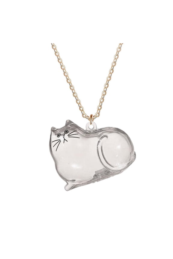 Cat Hair Memorial Pendant, Cat Hair Memorial Capsule Keychain, Pet Hair Storage Bottle, Adorable Cat Hair Keepsake Bottles, Creative Gifts for Cat Lovers