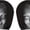 Type A, variant on 2 Pack Ghost Face Car Headrest Covers, Soft Polyester Fabric with Funny Cartoon Print, Stretchy Seat Headrest Protector for Auto Interior Decoration Halloween Decorations