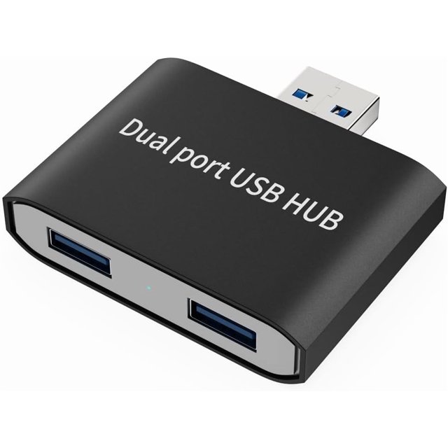 USB Hub,USB Splitter 1 in 2 Out Adapter, Double USB Hub for Laptop,Xbox PC, , Book, Tablet, Tab, Console, Printer, Camera(Data and for Charging, Wouldn't Work with CarPlay)