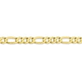 thumbnail image 3 of 10K Yellow Gold Figaro chain 22 in 6.75 mm 6.75mm Light Concave, 3 of 5