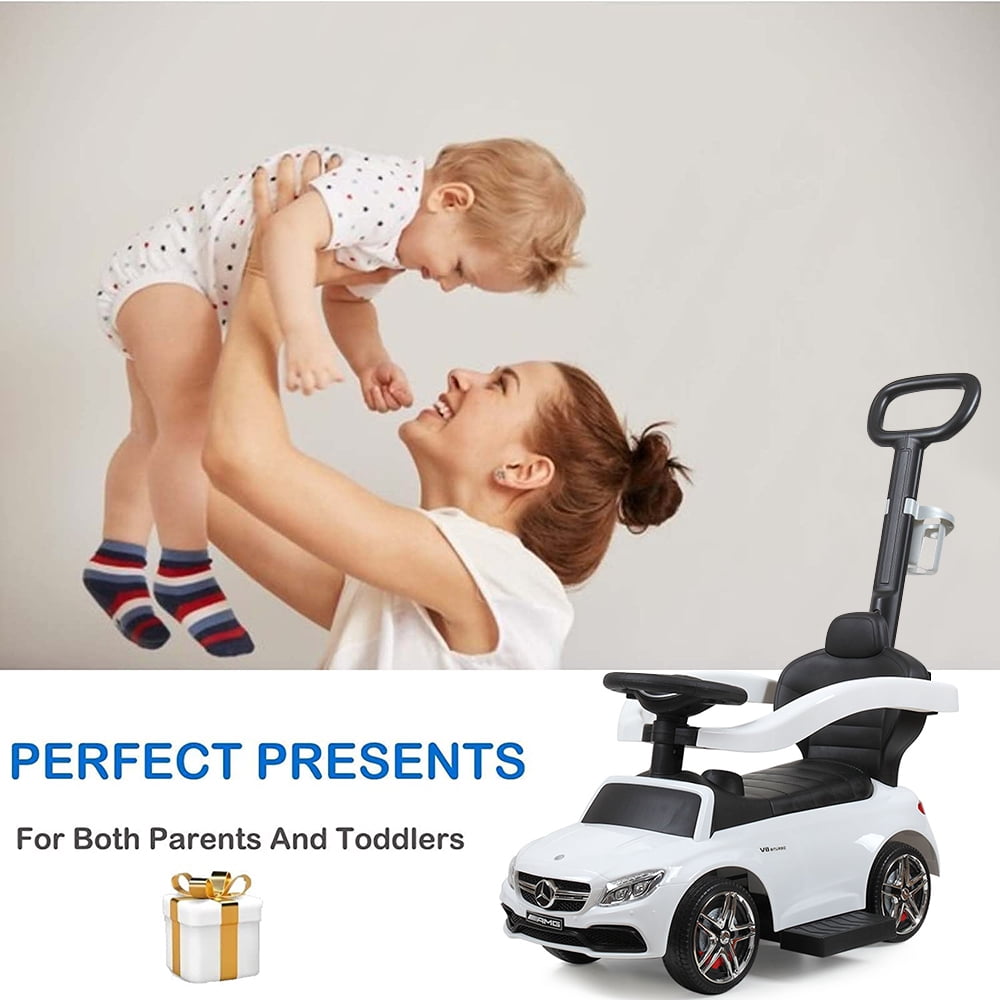 iRerts Kids Ride On Push Car Mercedes Licensed 3 in 1 Push Car