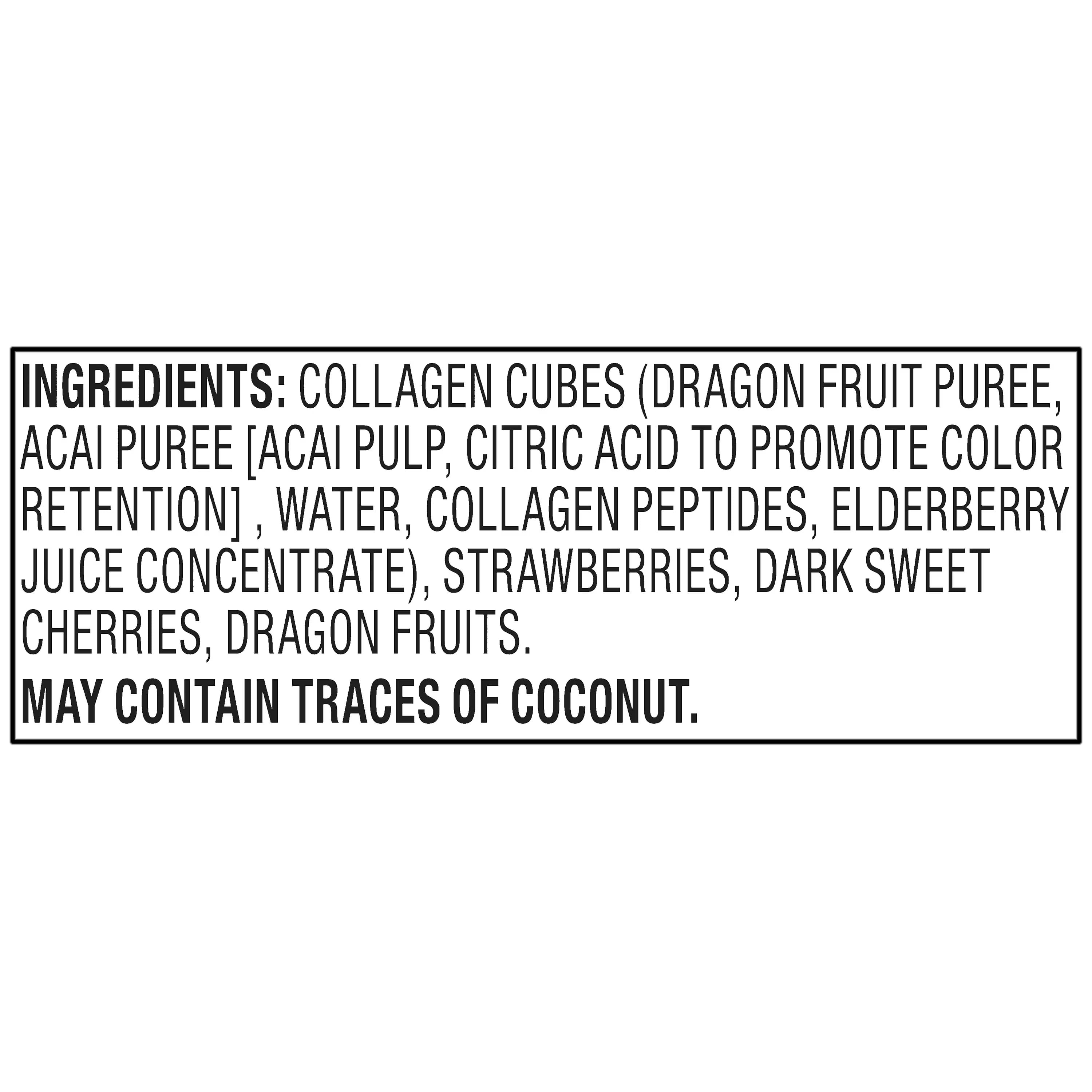 bettergoods Red Dragon Fruit Acai + Collagen Smoothie Mix, 8 oz (Frozen)