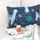 thumbnail image 4 of Fotbe Alpaca Astronaut in Space Funda de Almohada Decorativa Estilo Occidental, Lujo en Algodón, Fundas para Almohadas King, Cojín Estampado para Decoración del Hogar-14"x20", 4 of 6