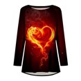 thumbnail image 4 of Qertyioot Cadeau de la Saint-Valentin! Blouse Décontractée à Manches Longues et Col Rond pour Femmes, Imprimé St. Patrick, 4 of 5