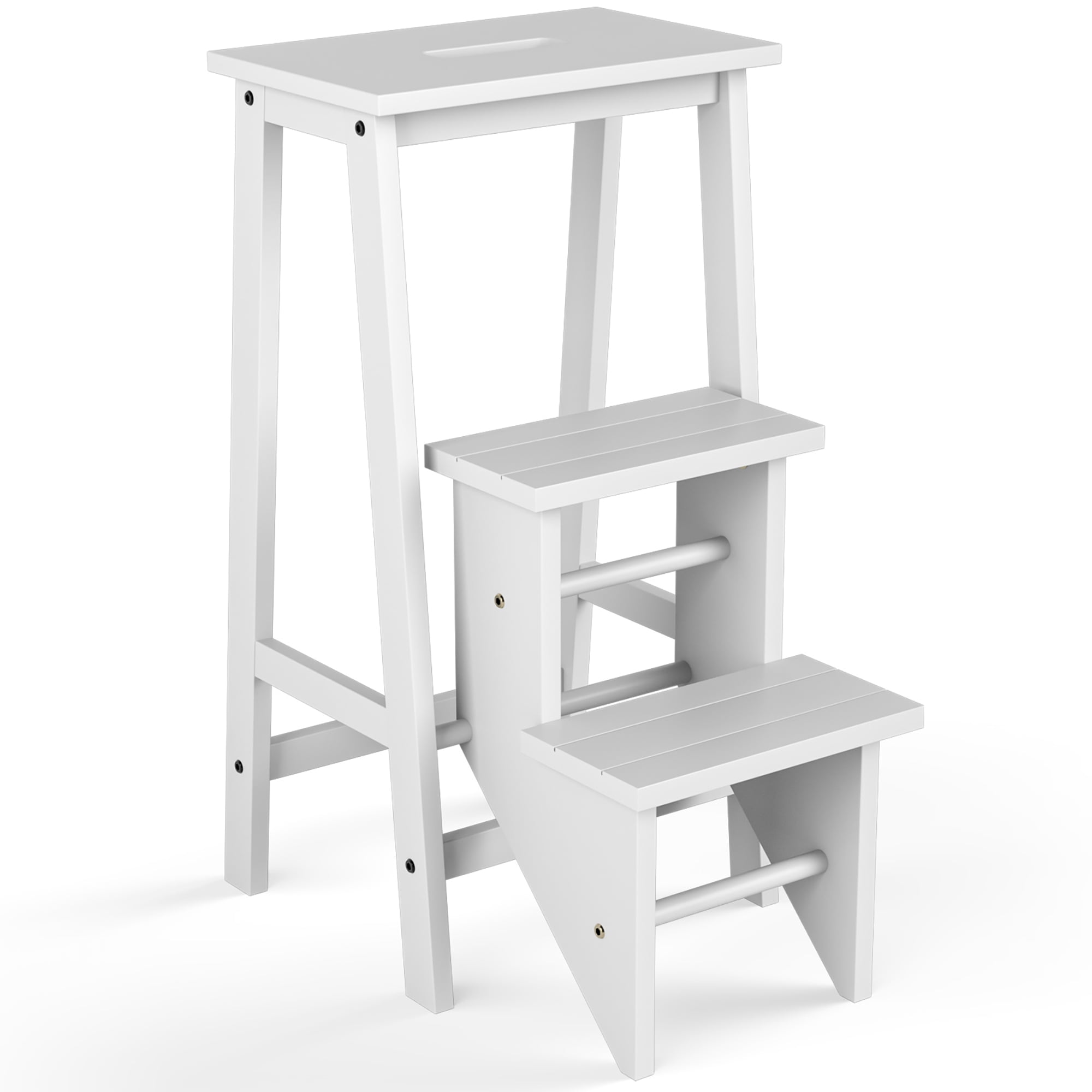 Folding kitchen step stool