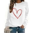 thumbnail image 6 of EchfiProm Christmas Sweatshirts for Women White Graphic Pullover Crewneck Long Sleeve Valentine Day Hers Tops Oversized, 6 of 8