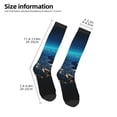thumbnail image 2 of Fotbe Planet Earth Calcetas Divertidas Estampadas para Hombre y Mujer, Calcetas de Algodón hasta la Rodilla para Caminar, Correr, Enfermería y Embarazo, 2 of 6
