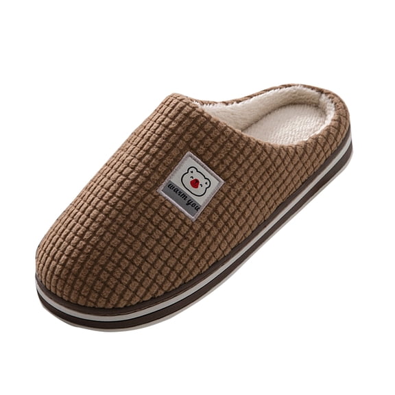 nsendm Boot Slippers for Men Outdoor Men Slippers Autumn And Mens Slippers Size 15 Extra Wide Mens Big And Tall Shoes Coffee 11