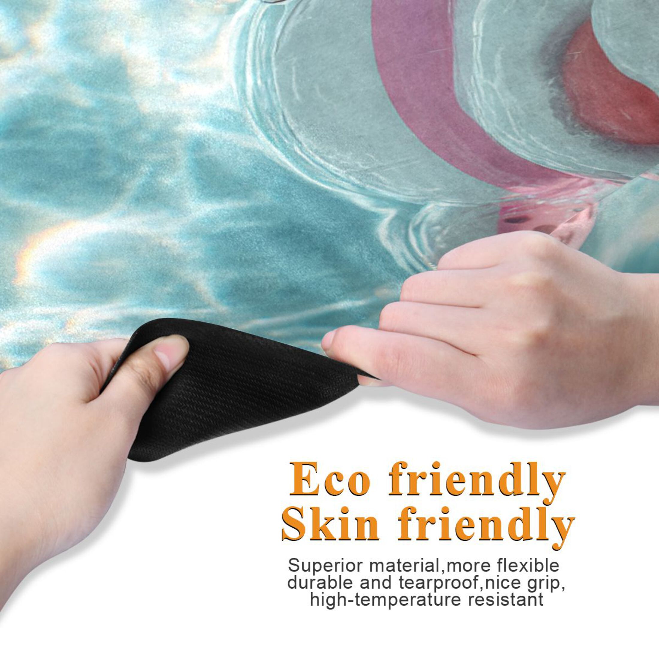 BZSMCE Yoga Mat Women Fitness Mat Spotted Axolotl Swim Pattern