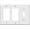 White, variant on ENERLITES Combination Toggle Switch / Double Decorator Rocker Wall Plate, Outlet Cover, Standard Size 3-Gang, Polycarbonate Thermoplastic, White