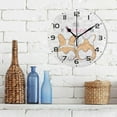 thumbnail image 3 of GZHJMY Cartoon Welsh Corgi Dog Wall Clock, 10" Silent Non Ticking Round Clock, Oil Painting Easy to Read Clock for Living Room Bedroom Bathroom Home Decor Holiday Gifts, 3 of 7
