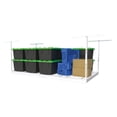 thumbnail image 1 of MonsterRax Overhead Garage Storage Rack - 4 x 8 Ceiling Shelving, Adjustable Hanging Racks, Color: White, 24"-45" Ceiling Drop., 1 of 4