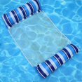 thumbnail image 5 of Pvc Water Hammock Recliner Stripe Mesh Inflatable Floating Bed Air Mattress Sea Swimming Ring Pool Party Toy Lounge Bed, 5 of 5