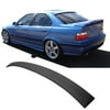 Ikon Motorsports Compatible with 92-98 BMW E36 3 Series 4 Door Sedan AC Style Unpainted Roof Spoiler - ABS