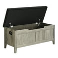 thumbnail image 3 of AKDSteel Wooden Storage Chest, Lift-Top Shoe Bench With Padded Cushion And Safety Hinges For Entryway, 3 of 8