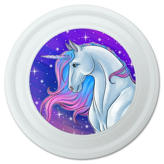 Majestic Unicorn Pink Purple Blue Novelty 9" Flying Disc