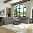 thumbnail image 3 of Bowery Hill Modern Gray 6 Seat Sectional with Performance Fabric, 3 of 11