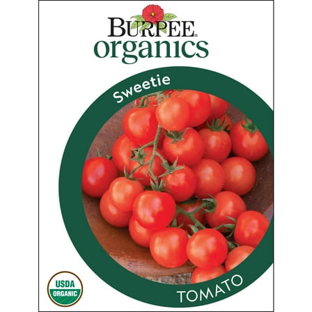 Burpee Organic Sweetie Tomato Seed, Annual Vegetable Seed, Full Sun
