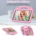 thumbnail image 4 of Cute Kids Case for Walmart Onn 8 Inch Tablet Case 2024 Model 100135923, EVA Rubber DIY Figures Handle Stand Lightweight Bumper Rugged Kids Friendly Case Cover for Onn 8 Inch Tablet, Pink, 4 of 9