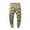 Khaki, variant on Honeeladyy Mens Cargo Jogger Pants Stretch Sweatpants Slim Fit Track Pants with Zipper Pockets Casual Pants Christmas Gifts Army Green XXXL