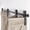 Black-J Shape, variant on 76" Bifold Sliding Barn Door Hardware Track Kit,Side Mounted Black J Shape Roller,Smoothly and Quietly,Assembly Easy,Fit Four 18" Bi-Folding Doors (Door Not Included)