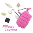 thumbnail image 3 of Unique Bargains Quilted Cosmetic Organizer for Women Rose Red, 3 of 7
