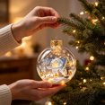 thumbnail image 5 of Light-Up Christmas Balls, Glowing Christmas Story Ornament, Light-Up Mini Holiday Scene with Warm LED Light, 5 of 6