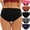 Multicolor, variant on 5 PC Women's Plus Size Panties Seamless Underwear for Women Basic Solid Comfy Briefs Physiological Panties
