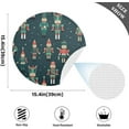 thumbnail image 4 of Dreamtimes Christmas Elements Placemats Set of 1 Non-Slip Heat Resistant Dining Table Place Mats Washable Kitchen PVC Weave Table Mats, 4 of 7
