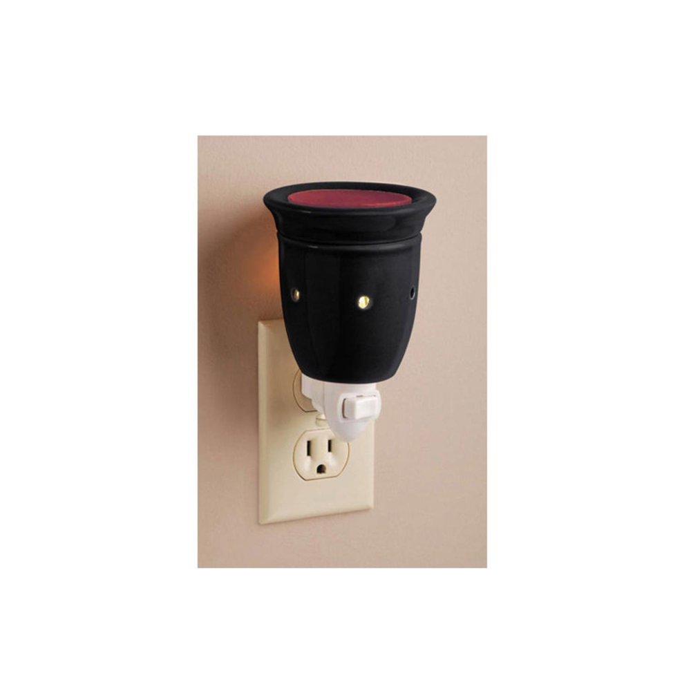 5.5" Decorative Black Ceramic Wax Warmer Night Light, Every day design
