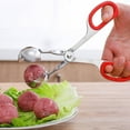 thumbnail image 2 of HomeLife Meatball Maker Eco-friendly Rust-proof Stainless Steel Manual Meatball Cookie Dough Scoop for Home, 2 of 13