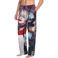 thumbnail image 2 of Harley Quinn Poster Men's Pajama Pants With Pockets Lounge Fashion Cozy Daily Sleep Pants Sleepwear, 2 of 8