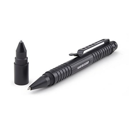 Guard Dog Security Tactical Pen with Tungsten Steel Pressure Tip and Flashlight, 30 Lumen (Best Flashlight For Security Guards)