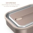 thumbnail image 6 of Bentgo MicroSteel Leak-Proof Lunch Box - Microwave-Safe, Oven-Safe, Bento-Style Container with Removable Divider, Airtight Lid, Sustainable Design, Odor & Stain Resistant (Rose Gold), 6 of 8