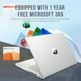 thumbnail image 5 of HP Stream 14" HD BrightView Laptop, Intel Celeron N4120, 8GB RAM, 416GB Storage (128GB eMMC + 288GB Docking Station Set), Intel UHD Graphics, 720p Camera, Wi-Fi, 1 Year Office 365, Win 11 S, Silver, 5 of 9