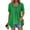01 Green, variant on Weiqiqre Women's Tops Tunic Tops For Leggings Short Sleeve Shirts Botton Up Casual Ruched Blouses Clothes