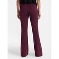 thumbnail image 3 of No Boundaries Faux Rhinestone Studded Ribbed Flare Pants, 31'' Inseam, Women's, 3 of 5