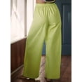 thumbnail image 2 of nvzhuang Women Pajama Pants, Elastic Waist Striped Pants Loose Casual Lounge Pants Sleepwear, 2 of 9