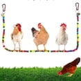 thumbnail image 2 of Percha para gallinas, soporte de madera para gallinas, juguete para gallinas, columpio para gallinas hecho a mano, soporte para pájaros, juguete, 2 of 7
