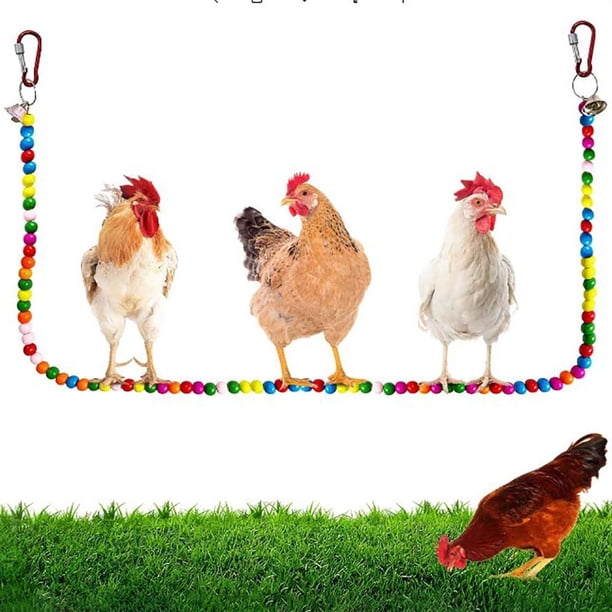 Percha de pollo, soporte de madera para pollo, juguete para gallinas, columpio de pollo hecho a mano, soporte de percha para pájaros, juguete