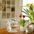 thumbnail image 4 of Easter Rabbit Eggs Decorations Spring Easter Centerpieces FlowerCart Easter RabbitEgg Ornament 2D Acrylic Desktop Decor Spring Festival Rabbit Egg for Farmhouse Home Kitchen Party,Birthday Gifts, 4 of 8