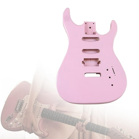 PETSOLA Unfinished Guitar Body,Guitar Body Replacement,Replacement Blank Guitar Body,Wooden Guitar DIY Accessory,Electric Guitar Body