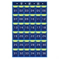 thumbnail image 2 of Non-woven Mobile Phone Hanging Organizer 36-grid Cell Phone Hanging Holder Dark Blue Cell Phone Hanging Holder for Classroom Library Dormitory, 2 of 9