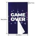 thumbnail image 3 of DouZhe Doorway Drape Split Curtains, Glitch Text Game Over Room Divider Privacy Door Curtains, 34" x 56", 3 of 7