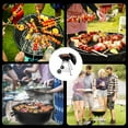 thumbnail image 5 of 18-inch Portable Charcoal Grill - Heavy Duty Round BBQ Grill BBQ Grill Bowl, Strong BBQ Grill BBQ with 4 Legs and Wheels, Camping, Traveling, Tail and Backyard Cooking, 5 of 6