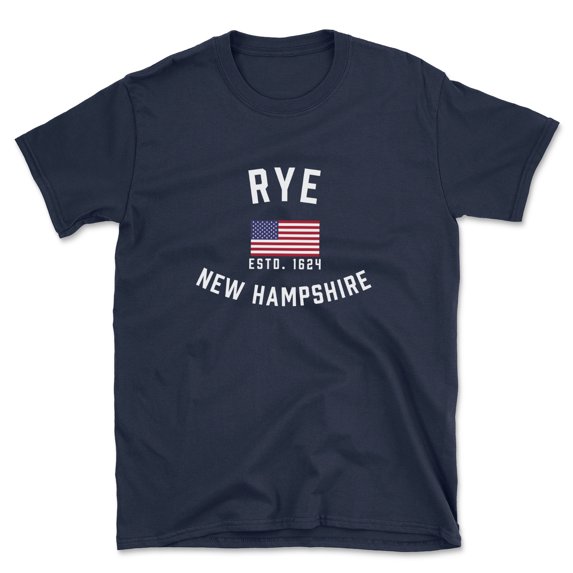 Rye New Hampshire Patriot Men's Cotton T-Shirt