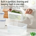 thumbnail image 5 of YIKA Tupperware Container Fruit Vegetable Storage Containers For Fridge Draining Fresh Containers Produce Storage Containers Large Organizer Bins With Lid Colander Kitchen Storage S, 5 of 9