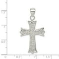 thumbnail image 2 of Sterling Silver Polished Filigree Cross Pendant, 2 of 2